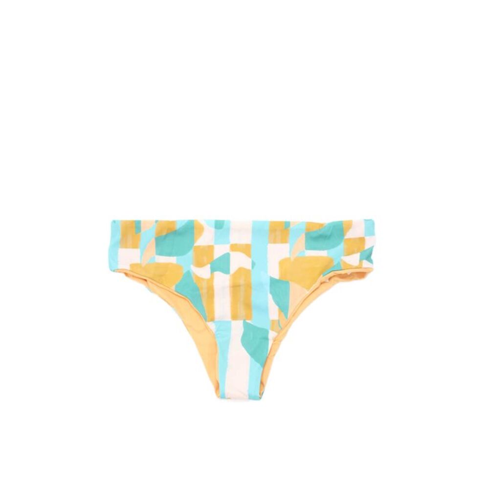 Nomads Womens Playa Bikini Bottoms - Expressivo Print And Peach Size 3XL